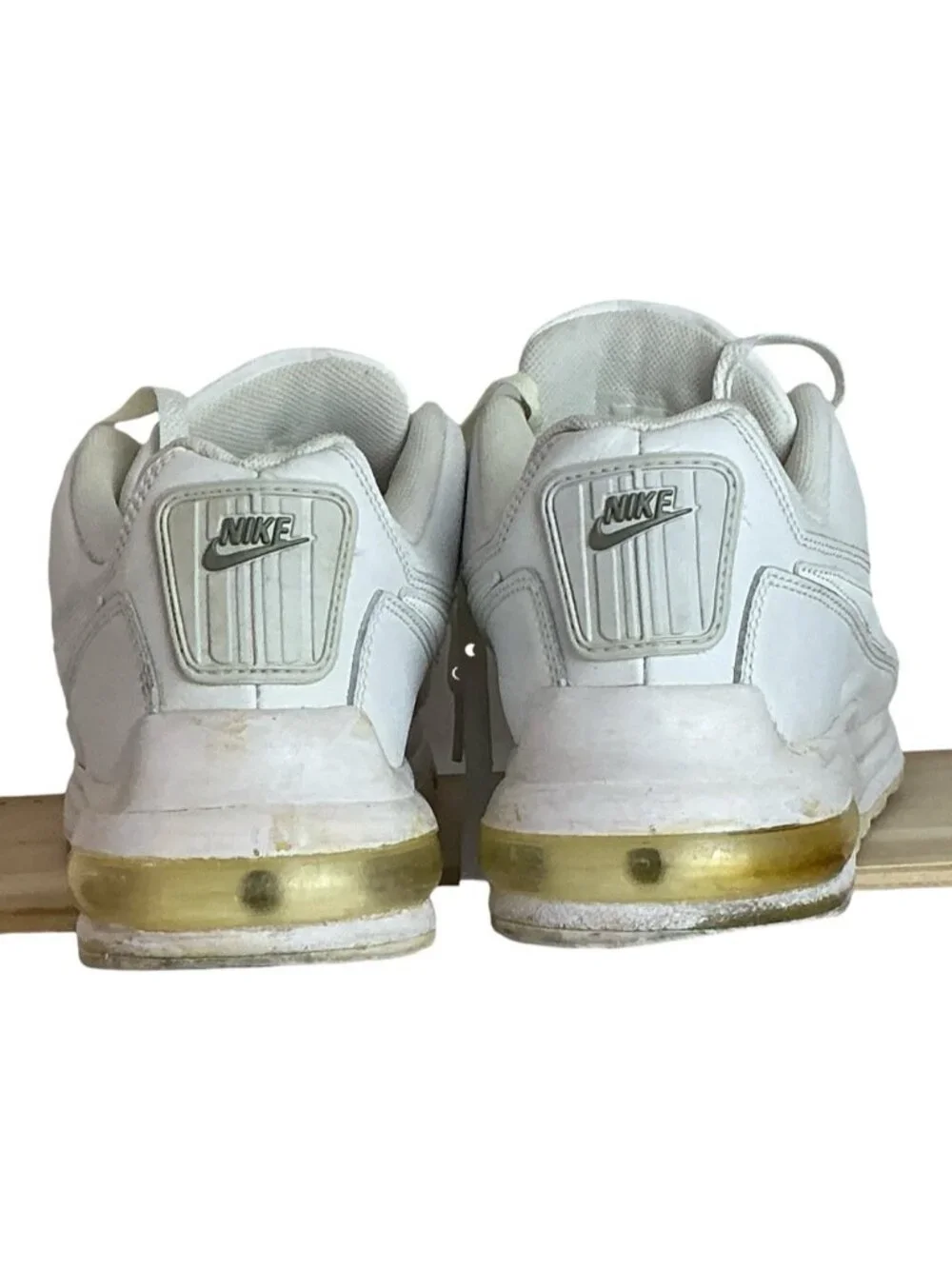 Nike Air Max Running Shoes White 316376-111 Low Top Lace Up Sneakers Men's US 12